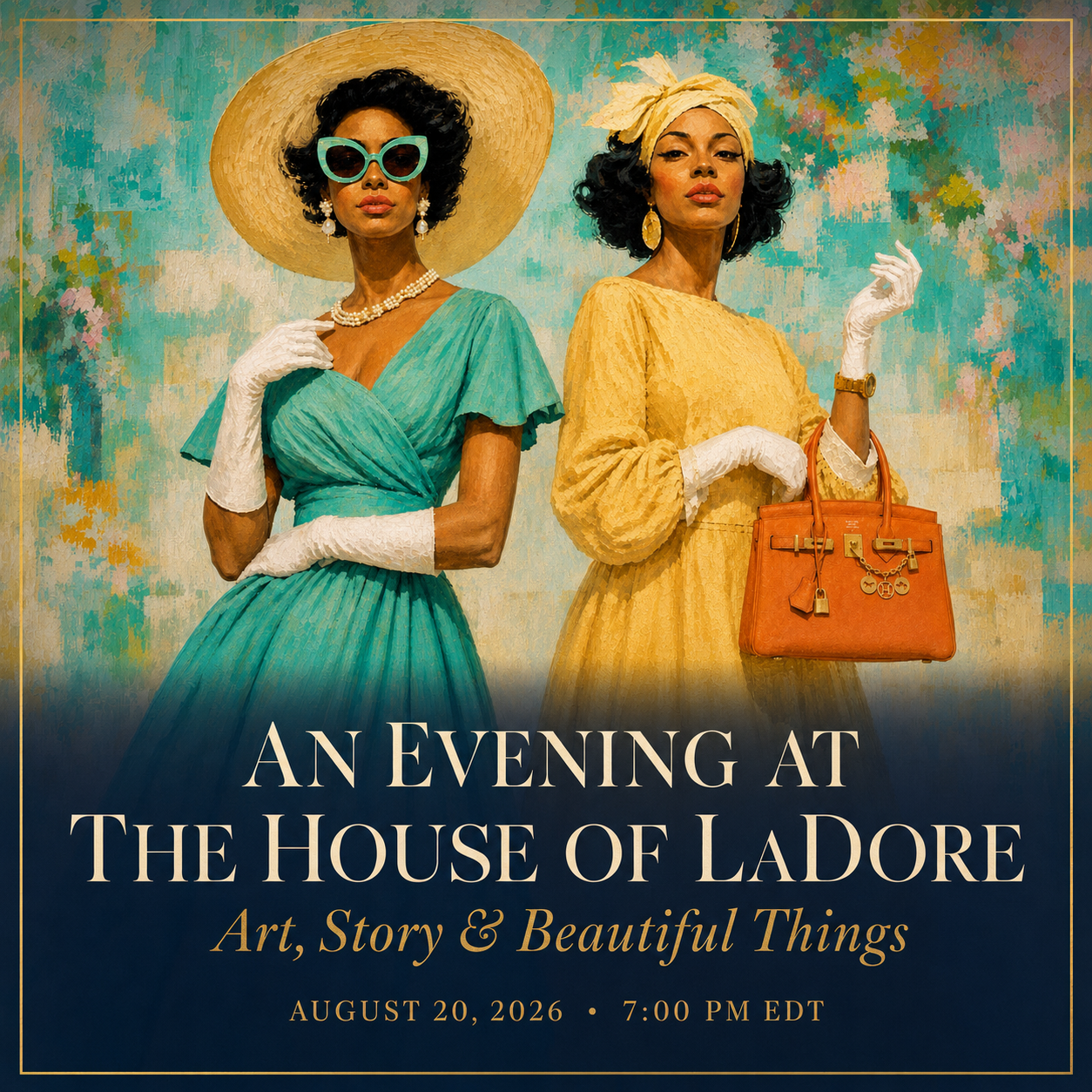 An Evening at the House of LaDore event invitation